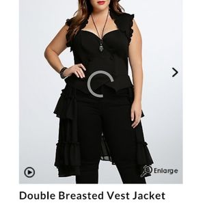 Double Breasted Vest (high low) from Torrid